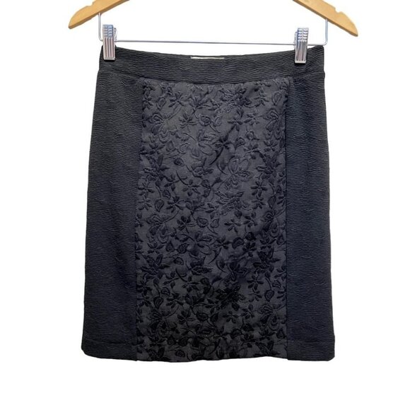 Anthropologie Moulinette Soeurs  Black Pencil Skirt Size 4 - Picture 3 of 13